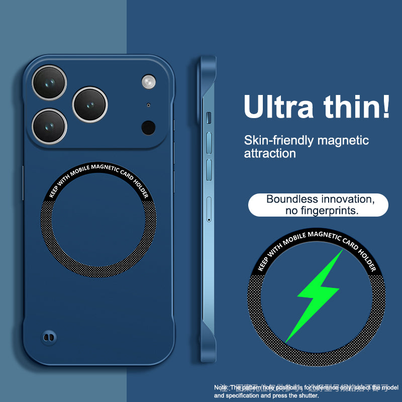 Magnetic Frameless Hard Case For iPhone