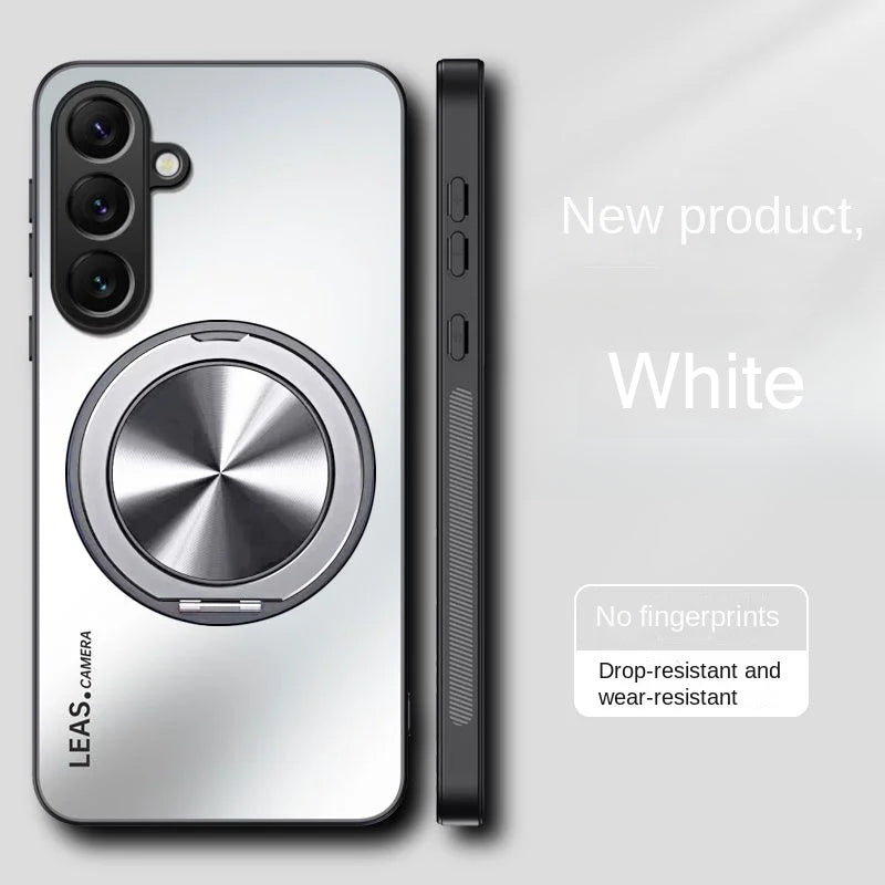 Ring Holder Hard Matte Case for Samsung Galaxy