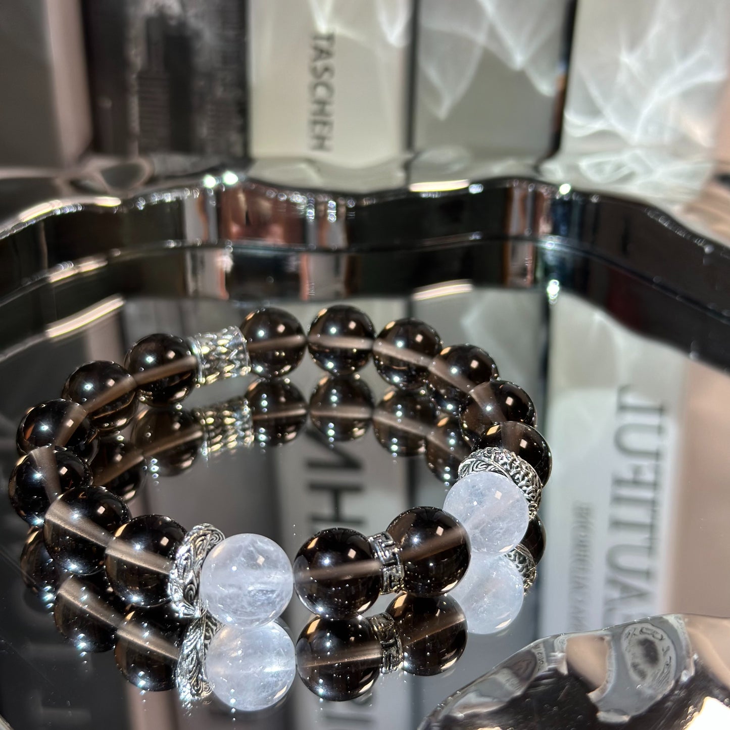 Handmade Natural Smoky Quartz Bracelet