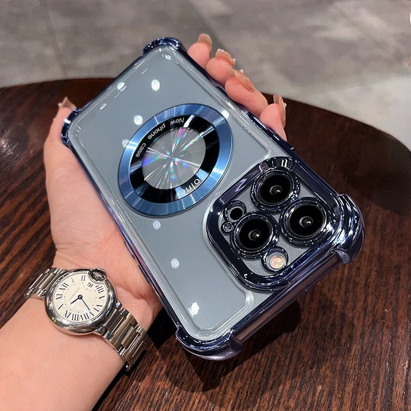 Electroplated Anti-fall Airbag Protective Case for iPhone