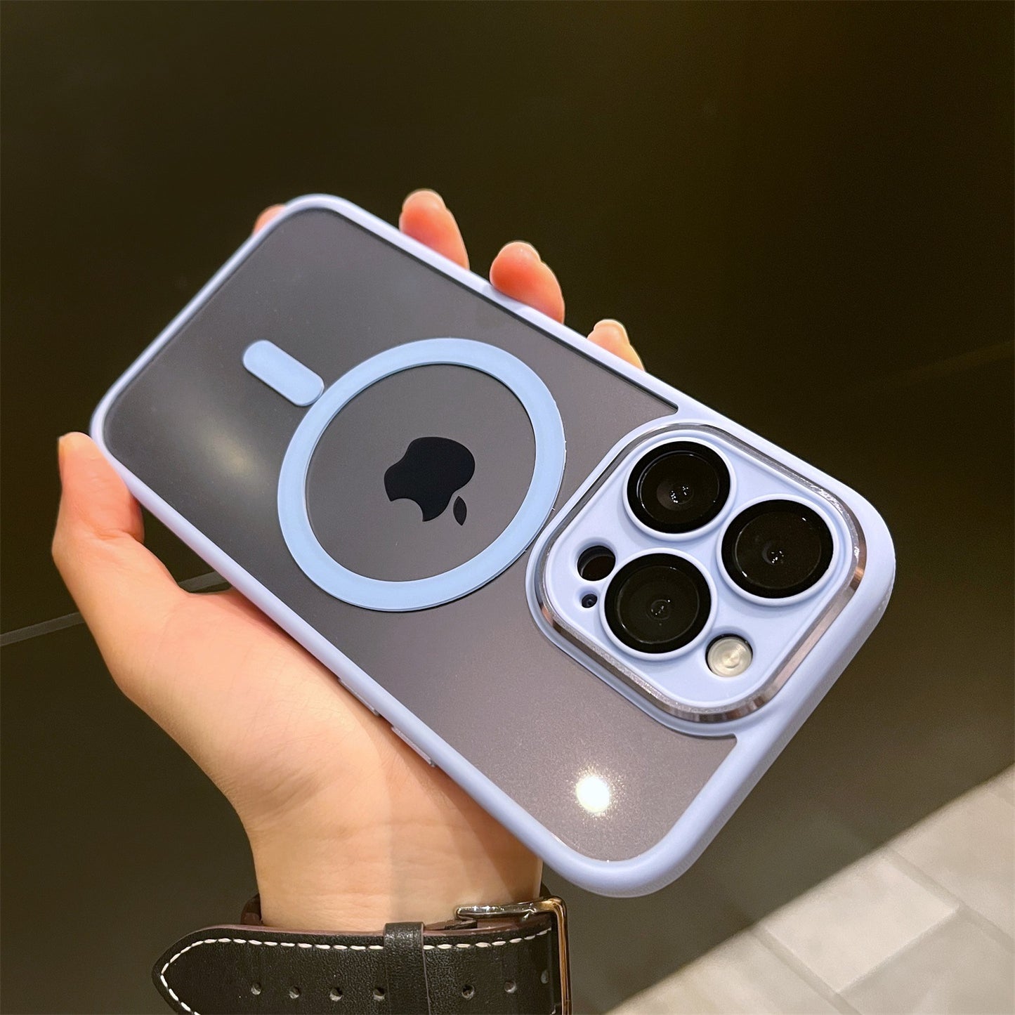 Lens Protection Acrylic Transparent Case For iPhone