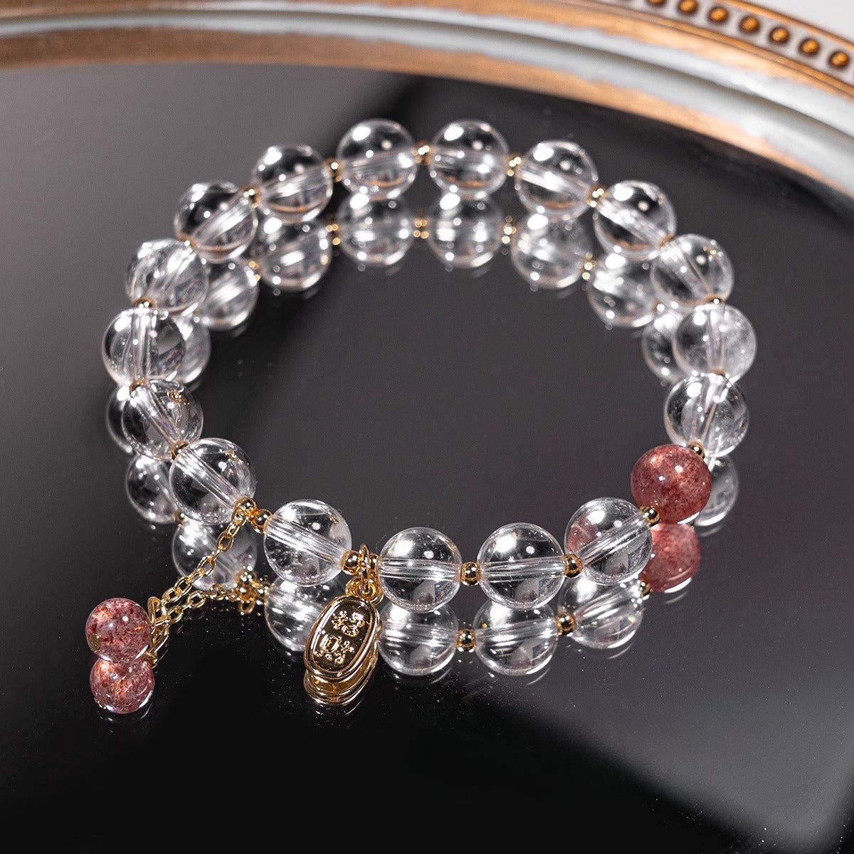 Handmade Natural White Crystal Bracelet