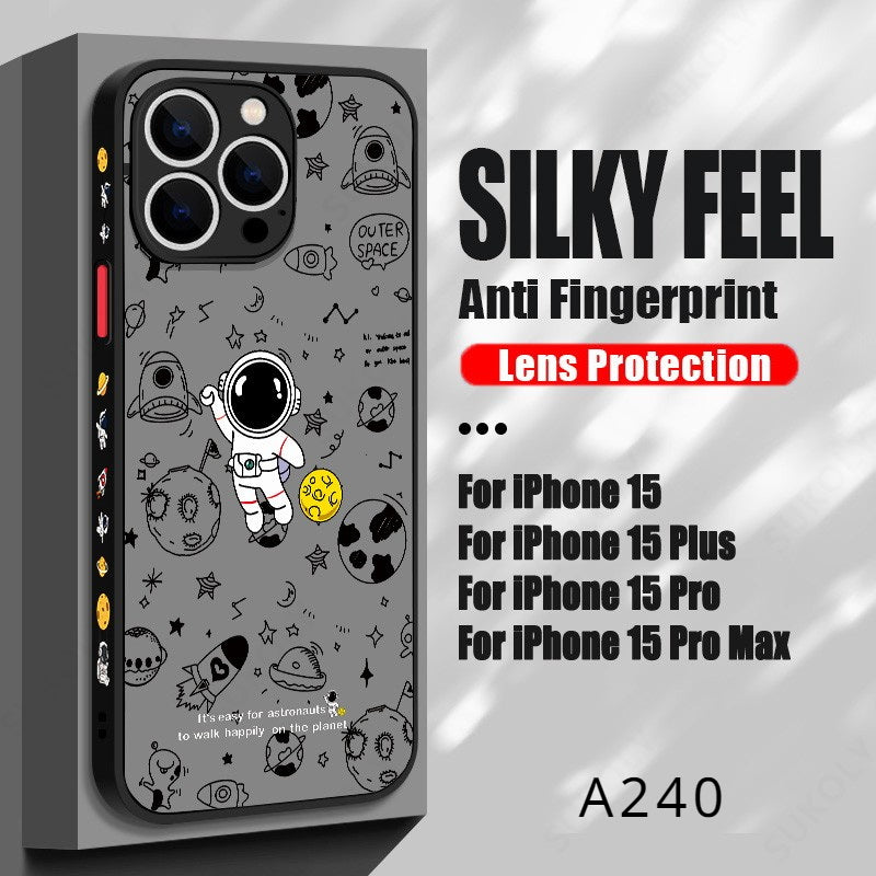 Space Astronaut Matte Hard Case For iPhone