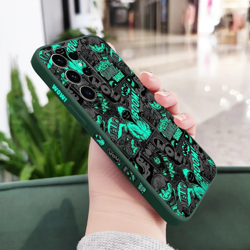 Blackened Clown Silicone Case For Samsung Galaxy