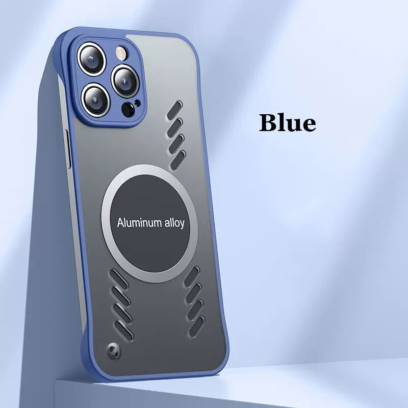 Cooling PC Magnetic Frameless Case For iPhone