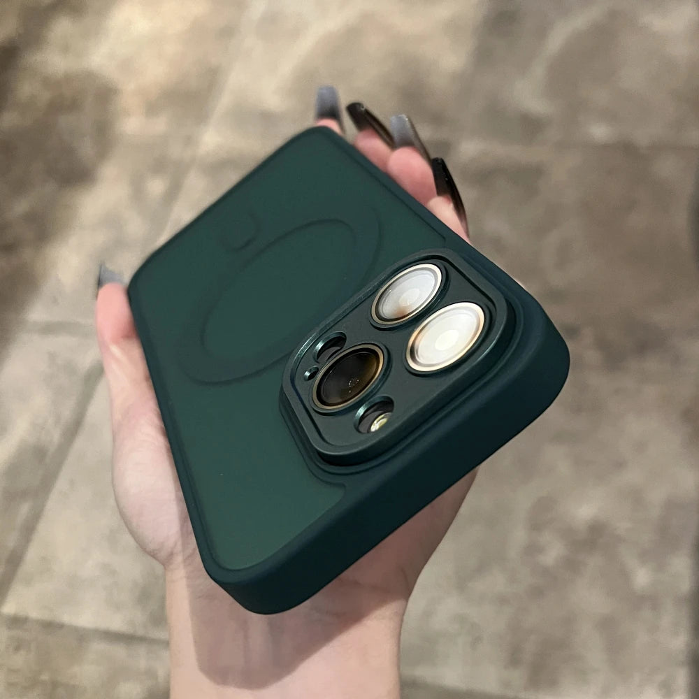 Lens Protector Matte Translucent Case For iPhone