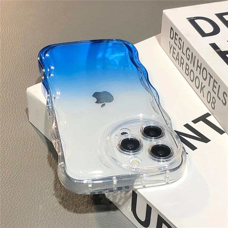 Gradient Transparent Soft Case For iPhone