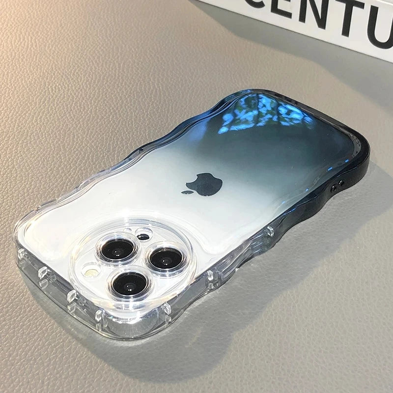 Gradient Transparent Soft Case For iPhone