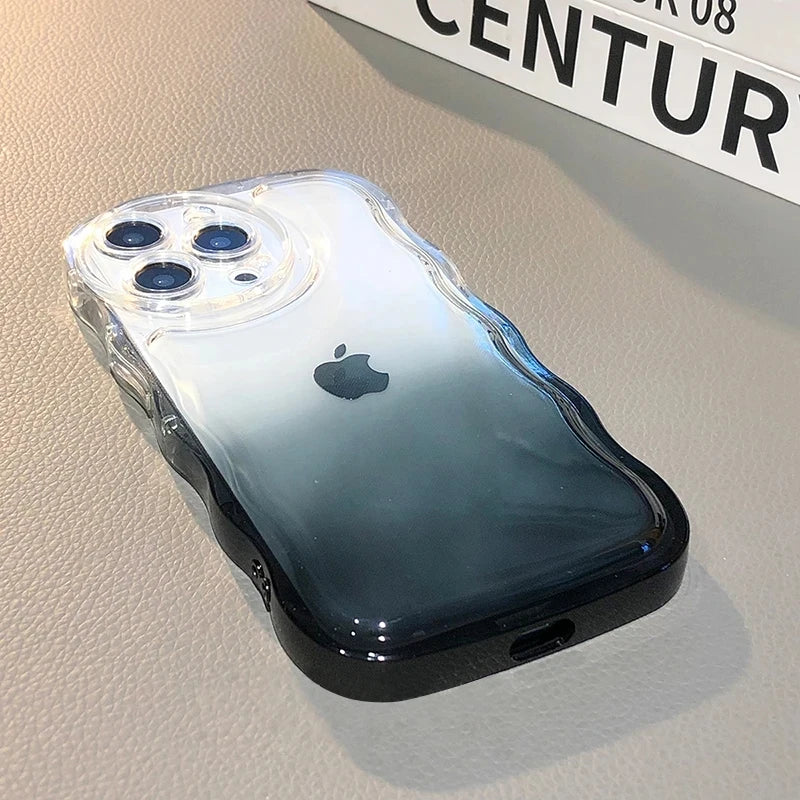 Gradient Transparent Soft Case For iPhone