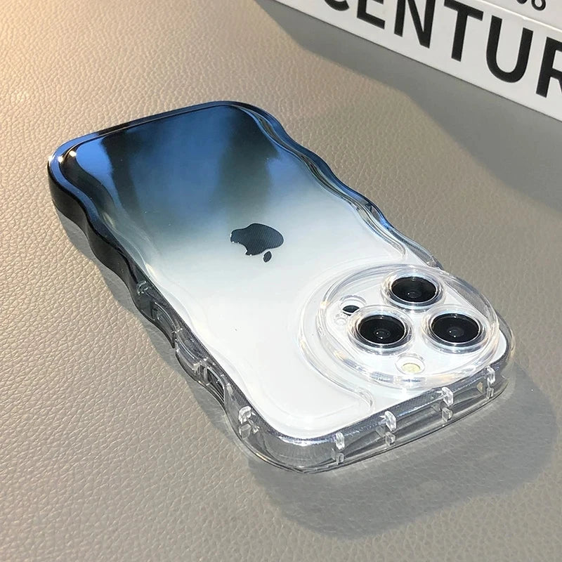 Gradient Transparent Soft Case For iPhone