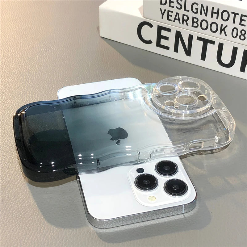 Gradient Transparent Soft Case For iPhone