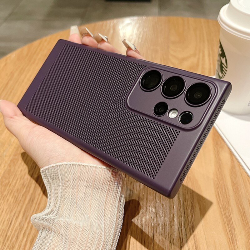 Grid Heat Dissipation Cooling Case For Samsung Galaxy