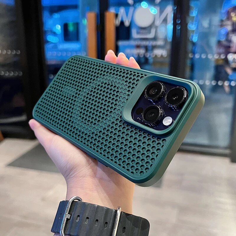 Breathable Cooling Hard Case For iPhone