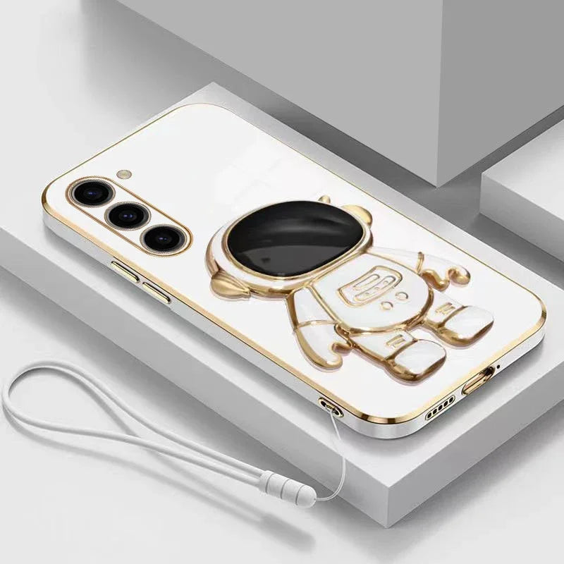 Astronaut Stand Holder Plating Case For Samsung Galaxy