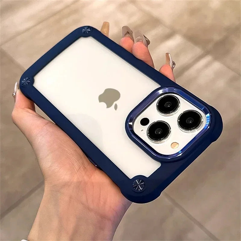 Shockproof Transparent Hard Case For iPhone