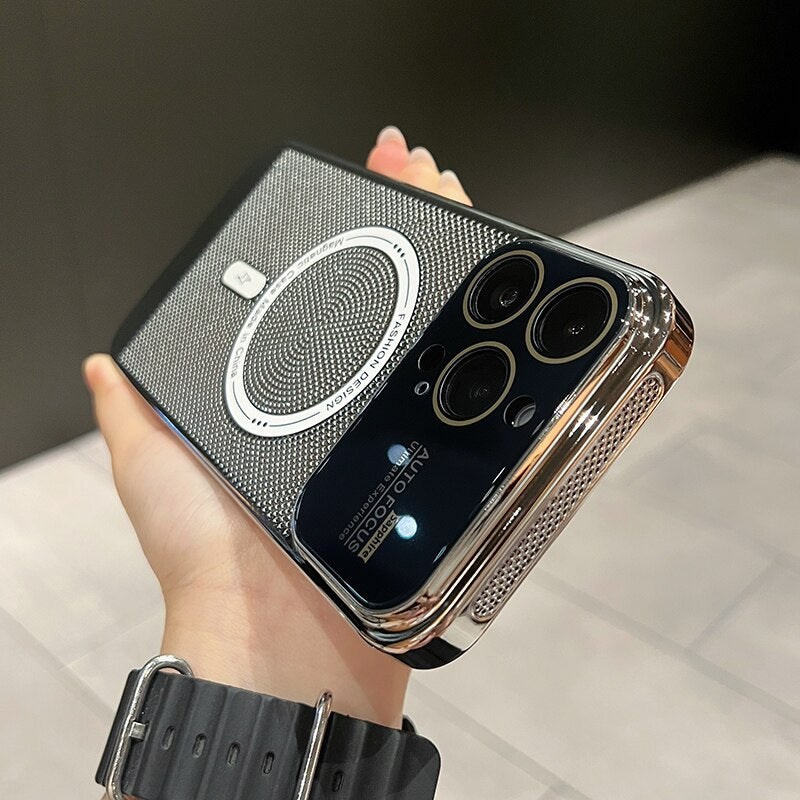 Cooling Lens Protection Plating Case for iPhone