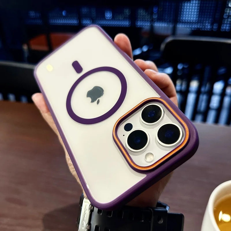 Translucent Armor Shockproof Case For iPhone