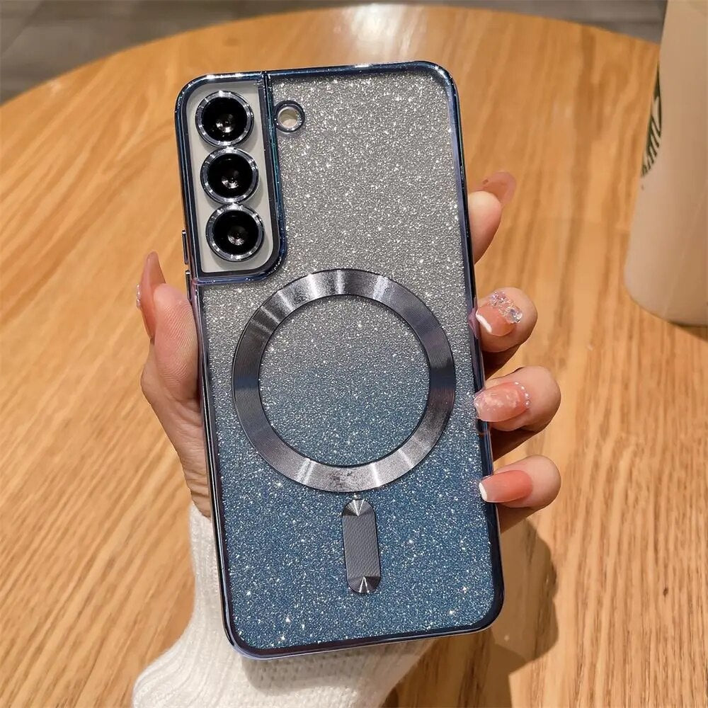 Gradient Glitter Soft Case For Samsung Galaxy