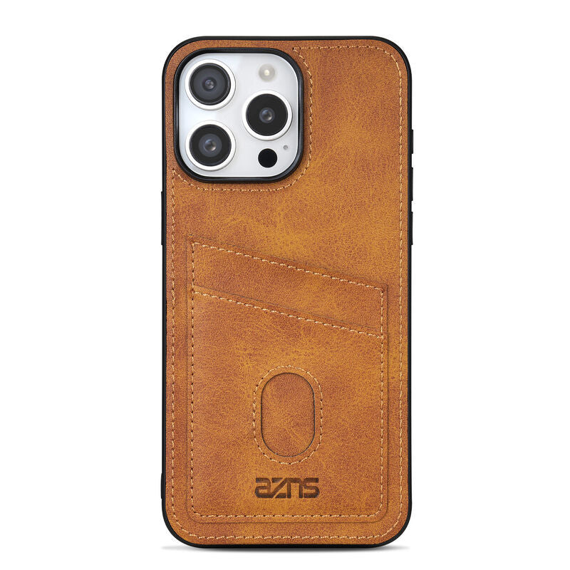 Classic Card Slot Leather Case for iPhone