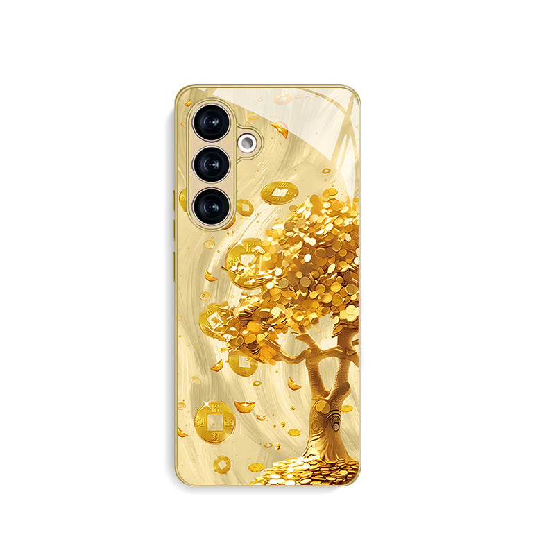 Gold Coin Tree Pattern Hard Case for Samsung