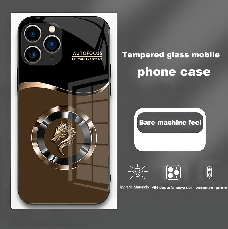 Gradual Round Dragon Case For iPhone