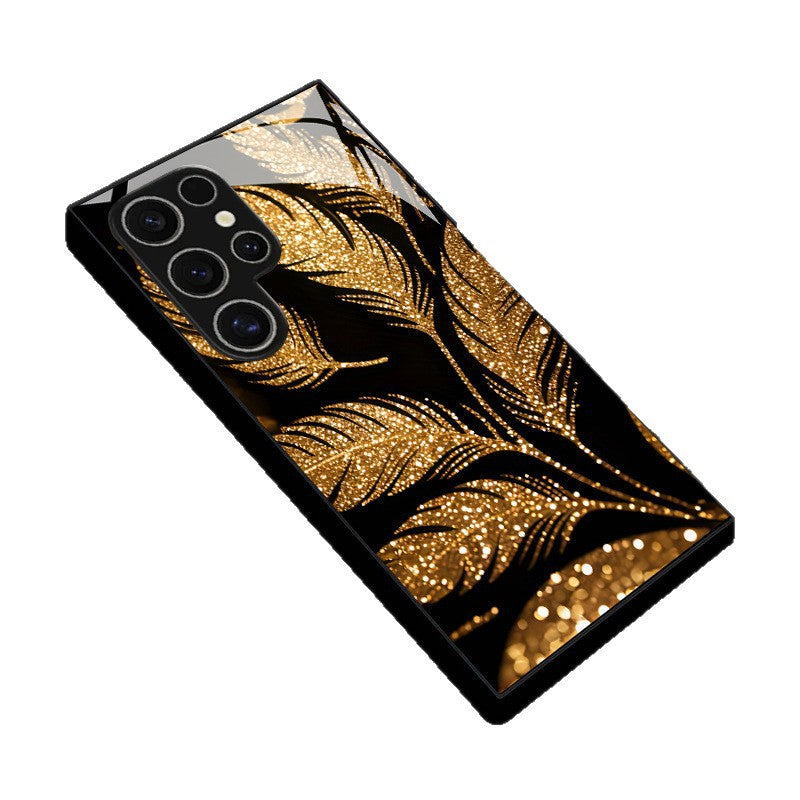 Golden Plume Pattern Case for Samsung