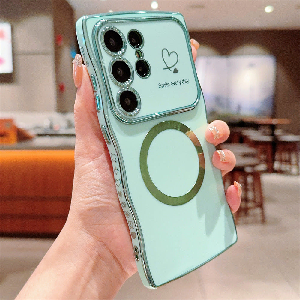 Wave Large Window Plating Case for Samsung