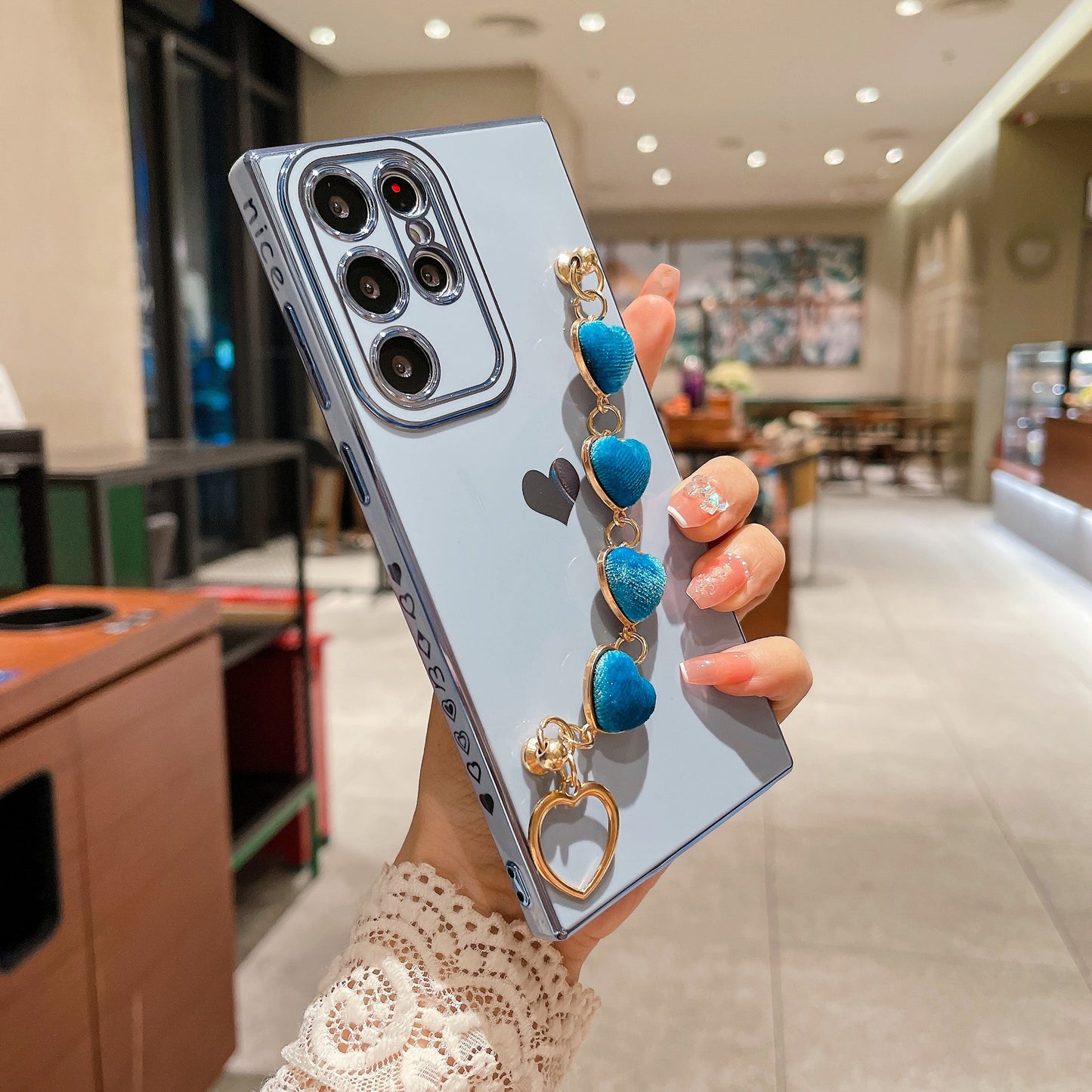 Plating Love Bracelet Shockproof Case for Samsung