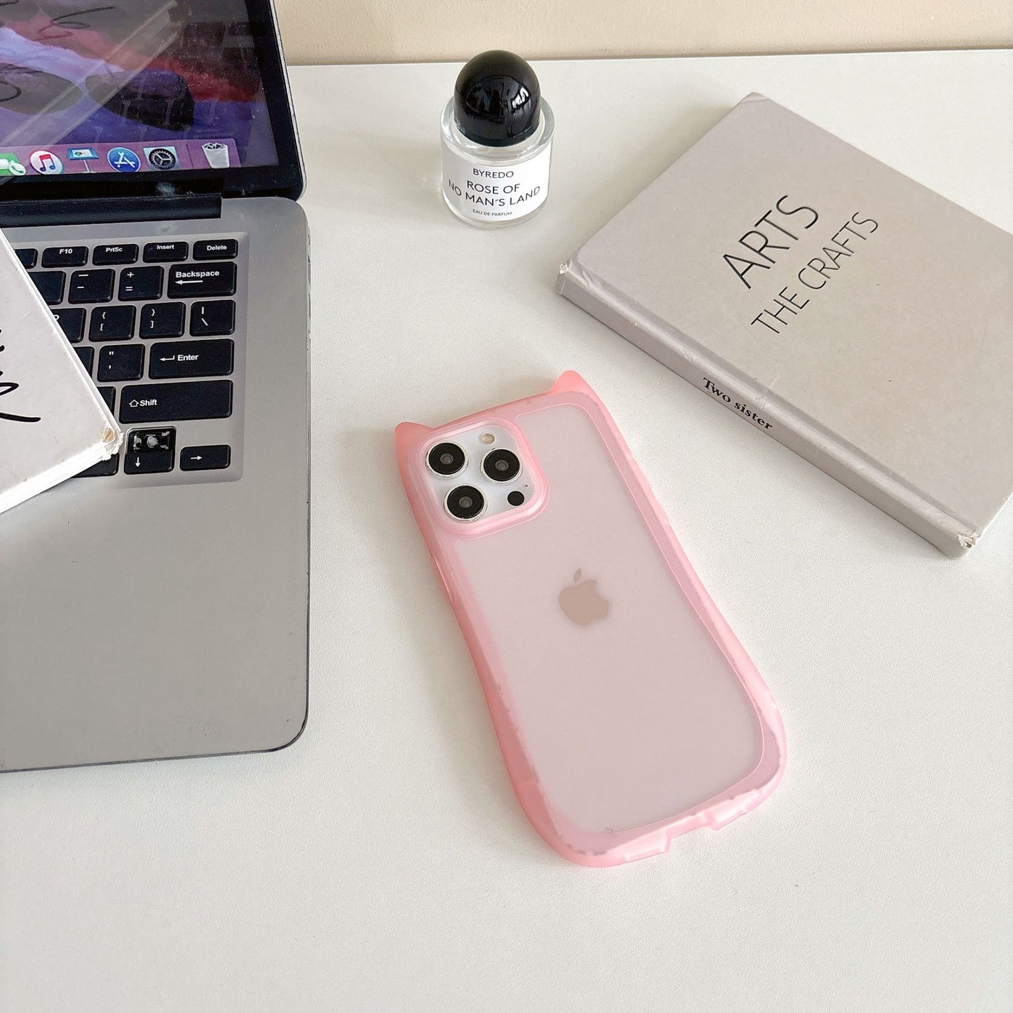 Cute Cat Ears Transparent Soft Case for iPhone