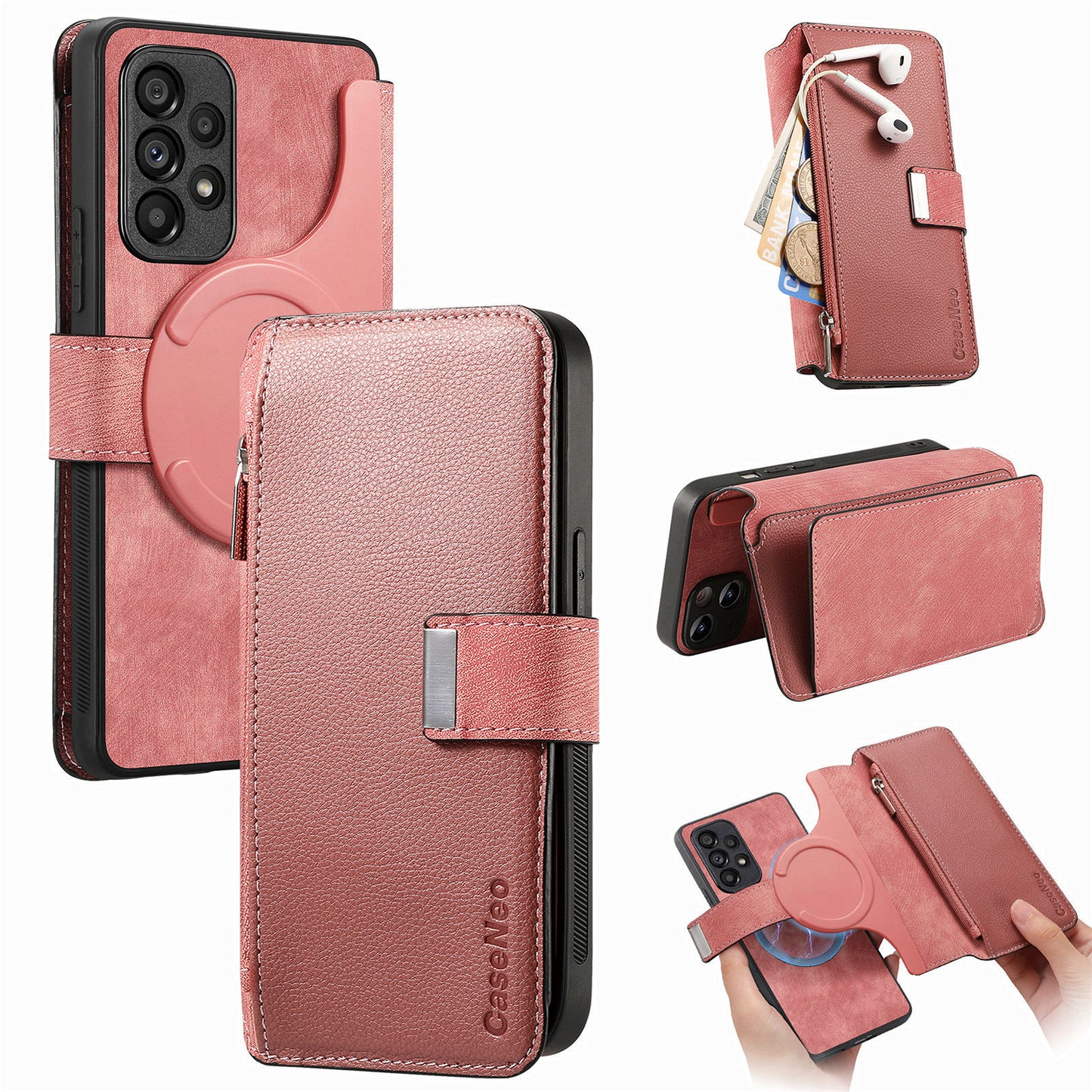 Detachable Leather Flip Case for Samsung Galaxy