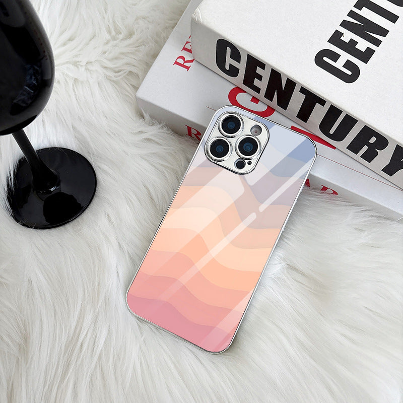 Gradient Wave Pattern Hard Case for iPhone