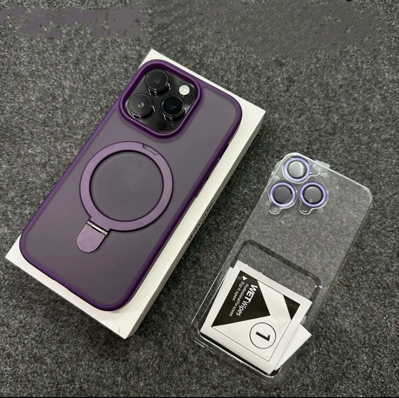 Matte Bracket Translucent Case for iPhone