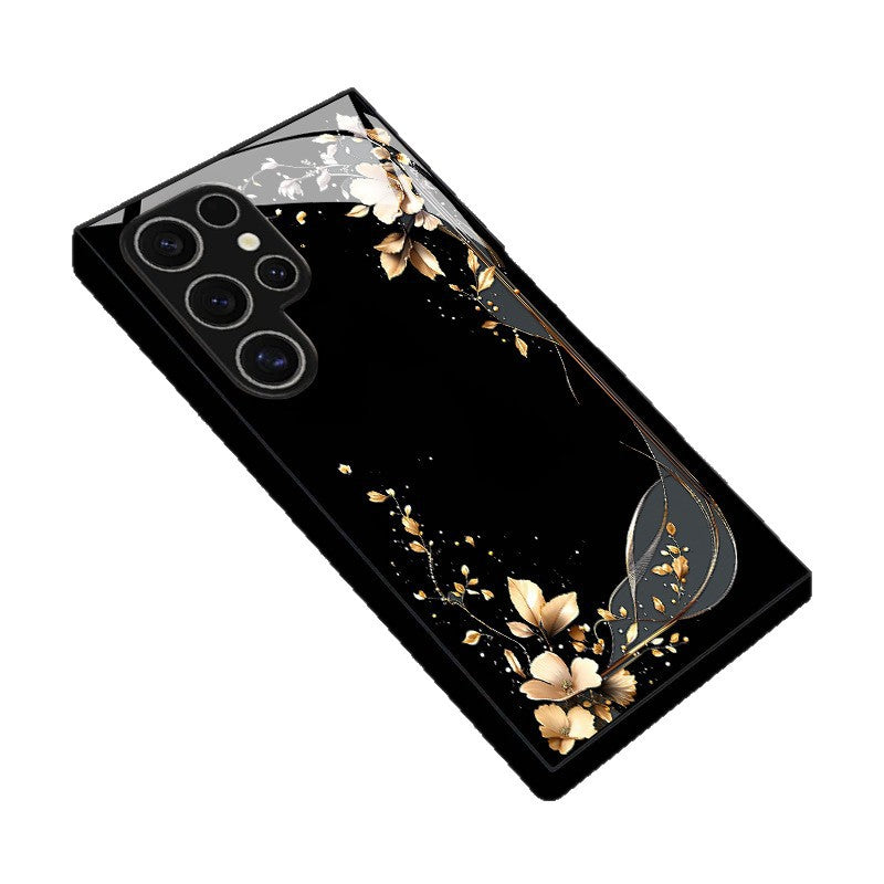 Gilt Flower Pattern Hard Case for Samsung