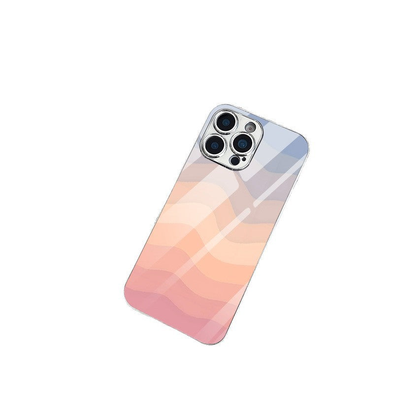Gradient Wave Pattern Hard Case for iPhone