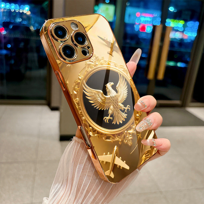 Golden Eagle Pattern Hard Case for iPhone