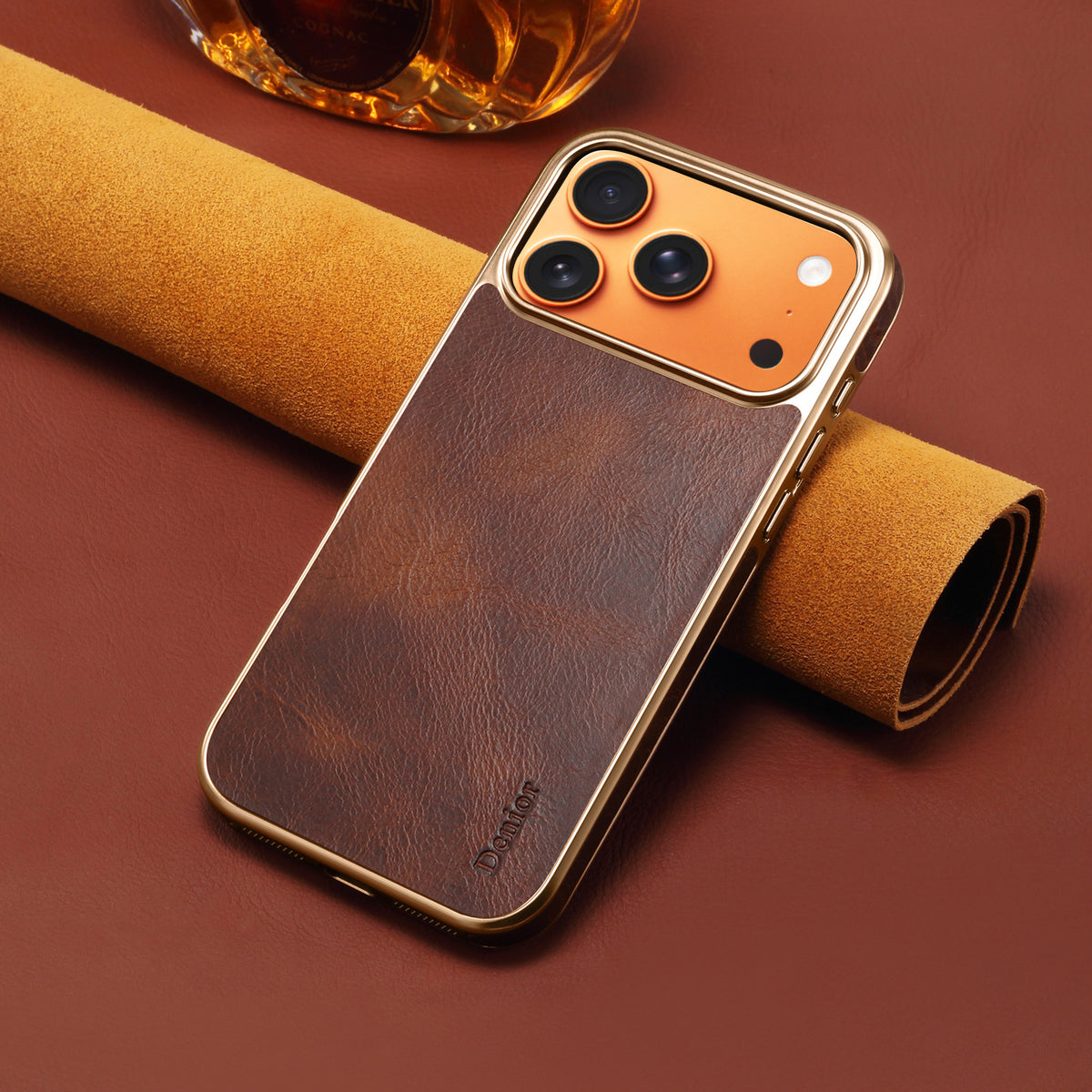 Smooth Leather Phone Case for iPhone