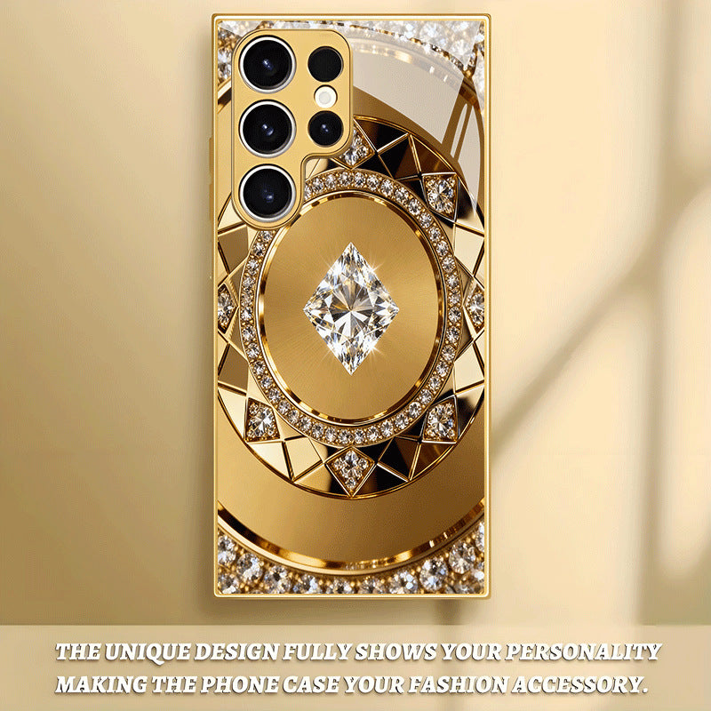 Gold Compass Pattern Hard Case for Samsung