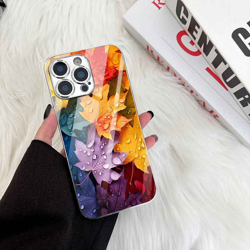 Colorful Maple Leaves Hard Case for iPhone