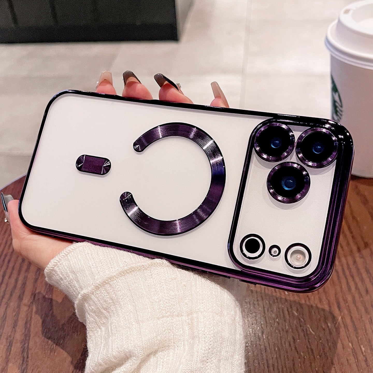 Lens Protection Plating Soft Case for iPhone