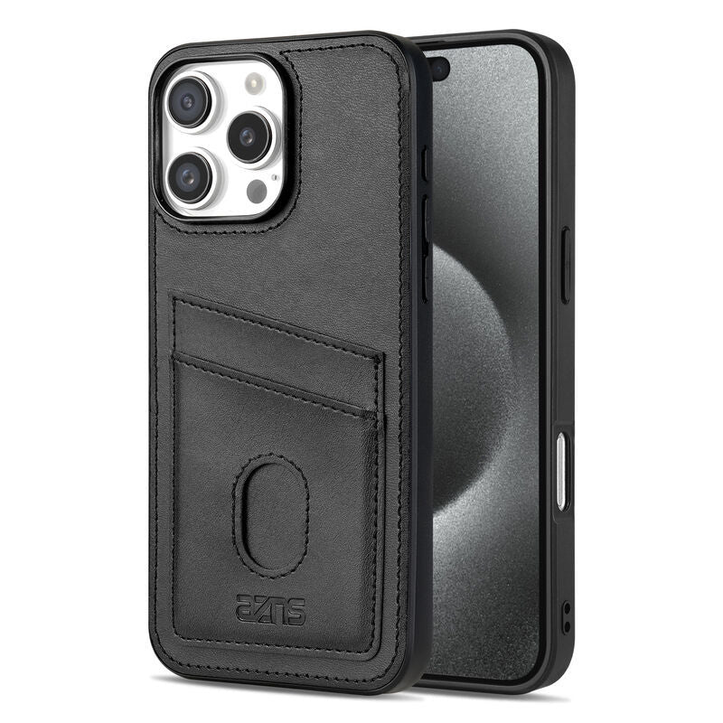 Classic Card Slot Leather Case for iPhone