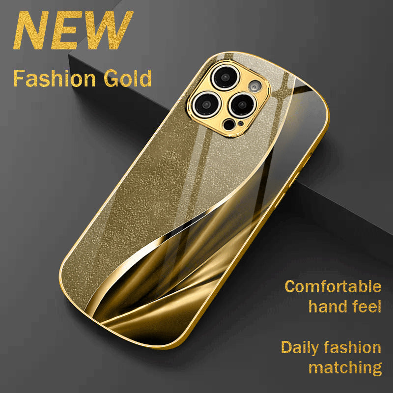 Oval Design Dazzle Color Flow Case For iPhone