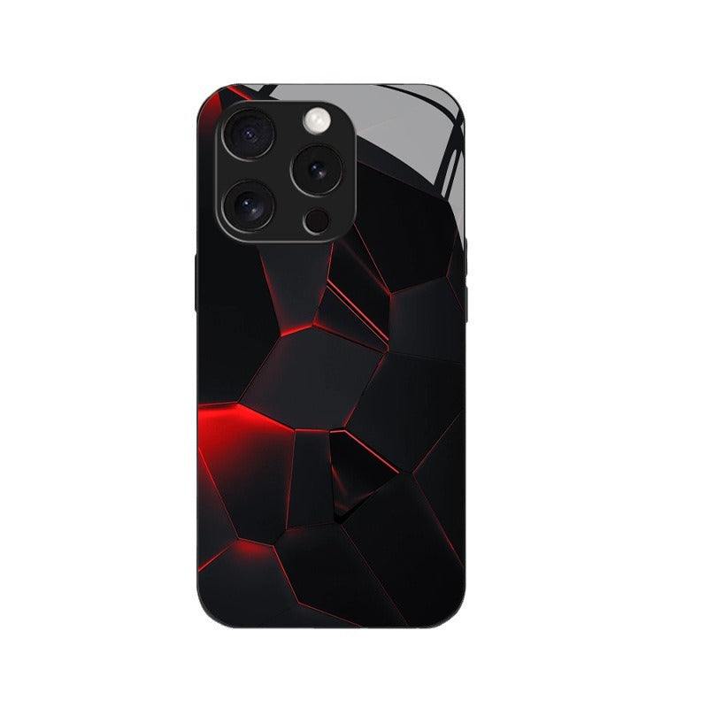 Geometric Red Light Hard Case for iPhone