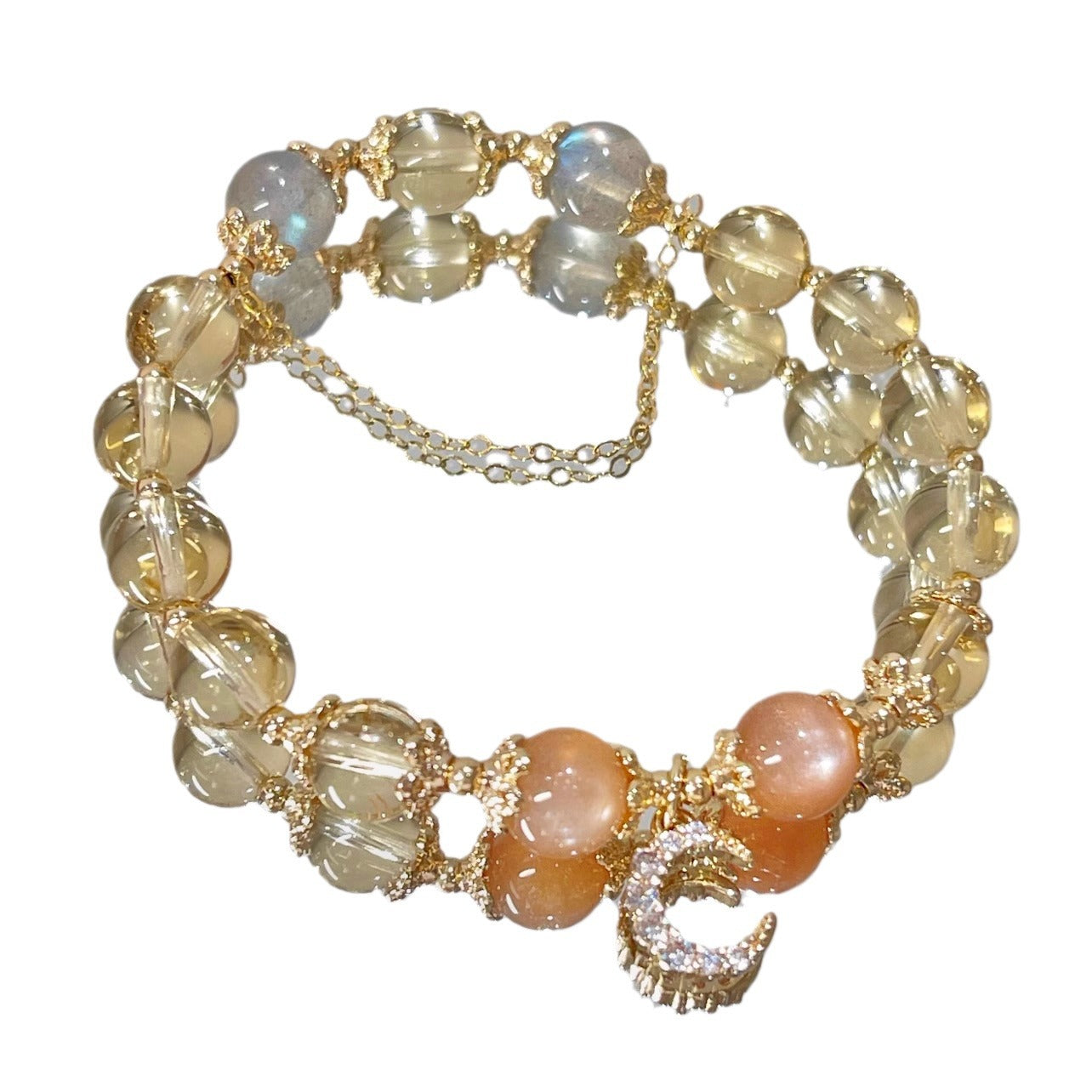 Crescent Citrine Bracelet