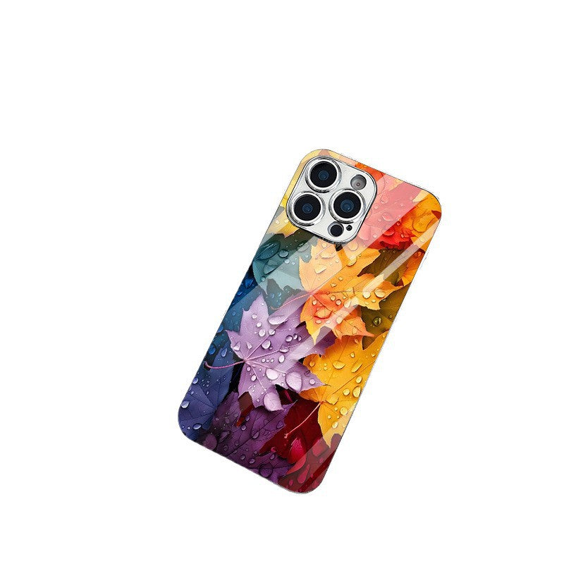 Colorful Maple Leaves Hard Case for iPhone
