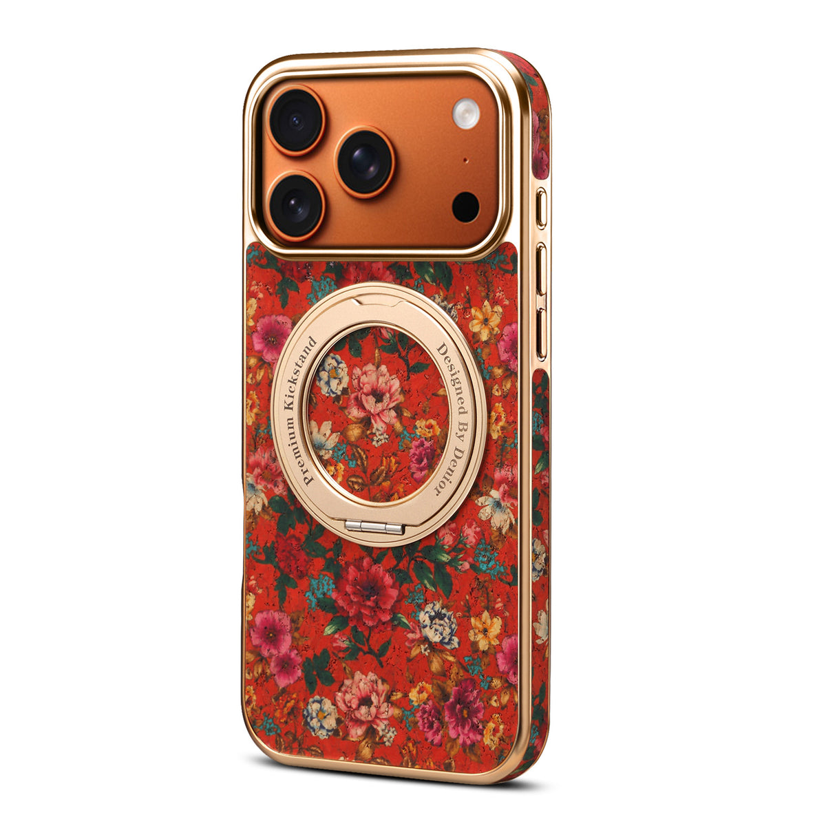 Retro Print Kickstand Case for iPhone