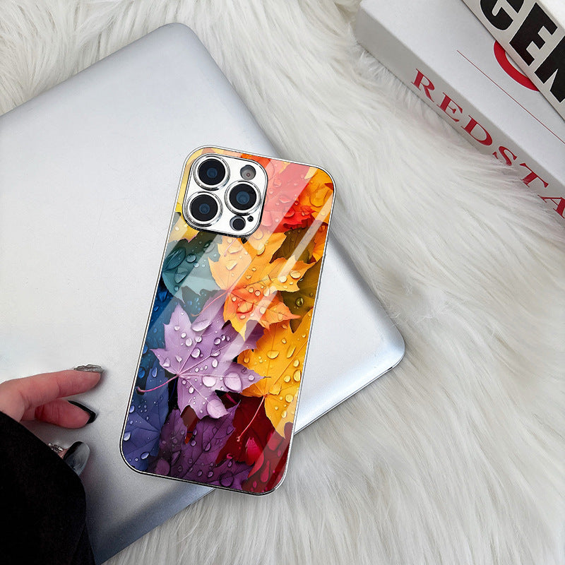 Colorful Maple Leaves Hard Case for iPhone