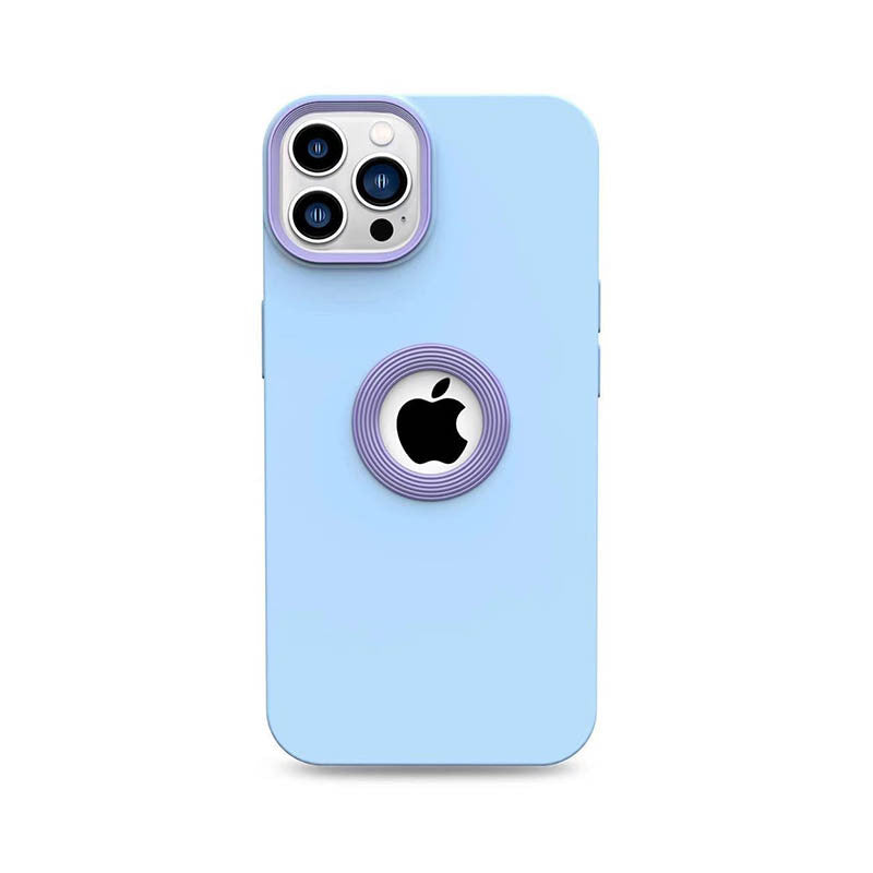 Frosted Solid Color Silicone Case for iPhone