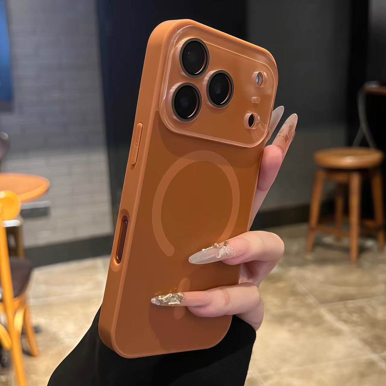 Lens Protection Large Window Case for iPhone