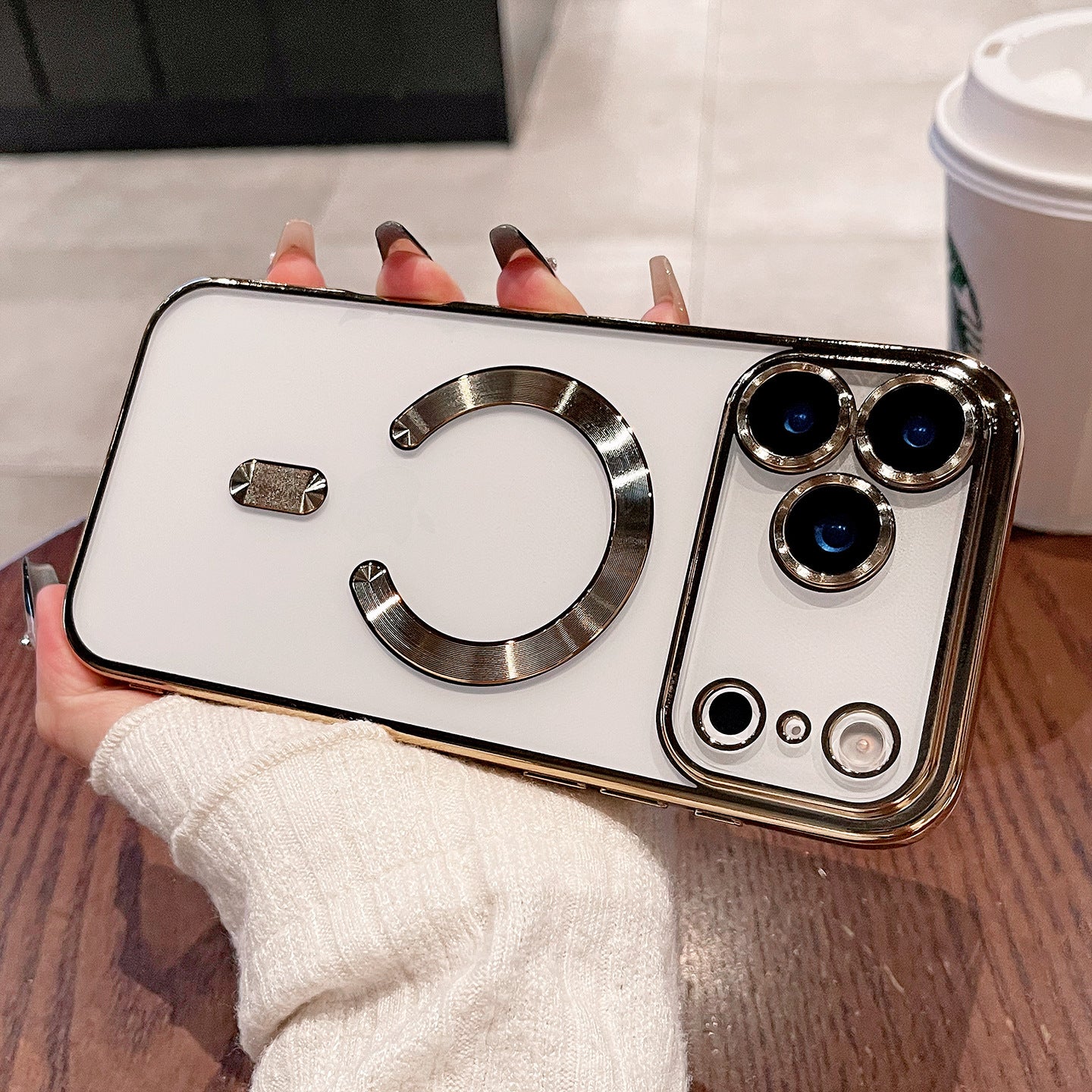 Lens Protection Plating Soft Case for iPhone