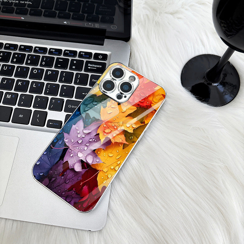 Colorful Maple Leaves Hard Case for iPhone